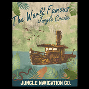 Men's Jungle Cruise La Quila Retro Poster  Adult T-Shirt