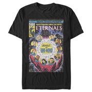 Men's Marvel Eternals Retro Comic Book Cover  Adult T-Shirt