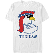 Men's Lost Gods Fourth of July  American Eagle Cartoon  Adult T-Shirt