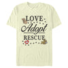 Men's Pound Puppies Love Adopt Rescue  Adult T-Shirt