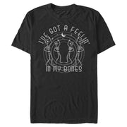 Men's Lost Gods Halloween I've Got a Feelin' in my Bones  Adult T-Shirt