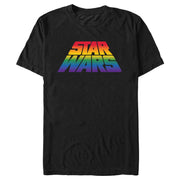 Men's Star Wars Pride Perspective Rainbow Logo  Adult T-Shirt