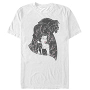 Men's Beauty and the Beast Spring Love  Adult T-Shirt