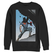 Men's Superman Strongest Hero Pose  Adult Sweatshirt