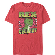 Men's Toy Story Valentine Rex-Cellent  Adult T-Shirt