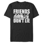 Men's Stranger Things Friends Don't Lie Character Pose  Adult T-Shirt