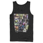 Men's Star Wars: The Clone Wars Square Group Photos  Adult Tank Top