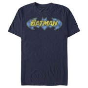 Men's Batman Logo Retro Wing  Adult T-Shirt