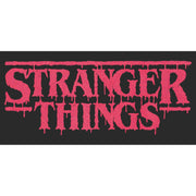 Men's Stranger Things Dripping Logo  Adult T-Shirt