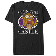 Men's Beauty and the Beast Run Castle  Adult T-Shirt