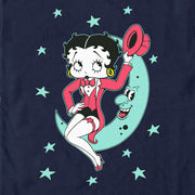 Men's Betty Boop Moon and Stars Betty  Adult T-Shirt