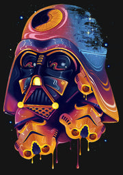 Men's Star Wars Psychedelic Darth Vader  Adult Long Sleeve Shirt