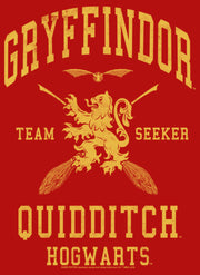 Men's Harry Potter Gryffindor Quidditch Gold Team Seeker  Adult Tank Top