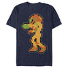 Men's Nintendo Metroid Pixelated Samus  Adult T-Shirt