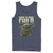 Men's Star Wars: The Mandalorian The Child Text  Adult Tank Top