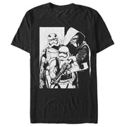 Men's Star Wars The Force Awakens First Order Three  Adult T-Shirt