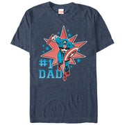 Men's Marvel Captain America 1 Dad  Adult T-Shirt