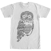 Men's Lost Gods Arrow Print Owl  Adult T-Shirt