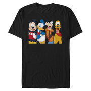 Men's Mickey & Friends Mickey Mouse Best Friend Panels  Adult T-Shirt