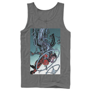 Men's Superman Robotic Fall  Adult Tank Top