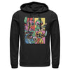 Men's Lilo & Stitch Retro Panel  Adult Pull Over Hoodie