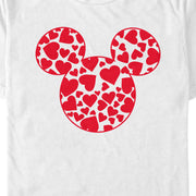 Men's Mickey & Friends Mickey and Friends Heart Silhouette  Adult T-Shirt