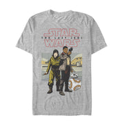 Men's Star Wars The Last Jedi Rose Finn Cartoon  Adult T-Shirt