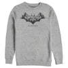 Men's Batman Gotham Skyline Bat Shape  Adult Sweatshirt