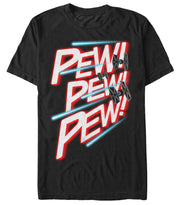 Men's Star Wars TIE Fighter Pew Pew Pew  Adult T-Shirt