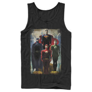 Men's Justice League Hero Artistic Poster  Adult Tank Top