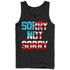 Men's Lost Gods Fourth of July  American Sorry Not Sorry  Adult Tank Top