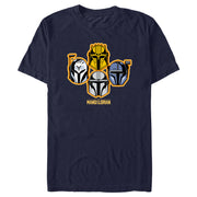 Men's Star Wars: The Mandalorian Helmet Stack  Adult T-Shirt