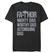 Men's Marvel Thor Mighty Dad Fa-Thor  Adult T-Shirt