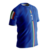 Italia Euro 2024 - Personalized Name And Number 2024 T Shirt Mens