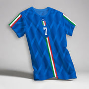 Italia Euro 2024 - Personalized Name And Number 2024 T Shirt Mens