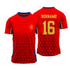 Spain Euro 2024 - Personalized Name And Number 2024 T Shirt Mens