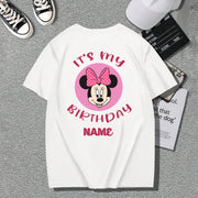 It's My Birthday Mickey & Friends Personalize Short Sleeve T-shirt