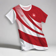 Switzerland Euro 2024 - Personalized Name And Number 2024 T Shirt Mens