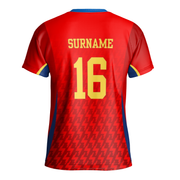 Spain Euro 2024 - Personalized Name And Number 2024 T Shirt Mens