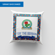 Blackburn Rovers FC Personalized Tis' The Season 18" Cushion