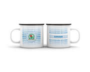 Blackburn Rovers FC Fan Personalized Enamel Camping Mug