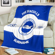 Brighton & Hove Albion FC Fleece Blanket