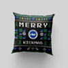 Brighton & Hove Albion FC Personalized Merry Kickmas 18" Cushion