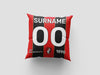 AFC Bournemouth Personalized Back Of Shirt 18" Cushion