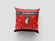 AFC Bournemouth Personalized Christmas Spirit 18" Cushion