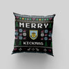 Burnley FC Personalized Merry Kickmas 18" Cushion