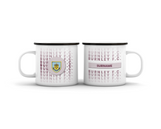 Burnley FC Fan Personalized Enamel Camping Mug