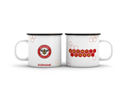 Brentford FC HexaHero Personalized Enamel Camping Mug