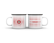 Brentford FC Fan Personalized Enamel Camping Mug