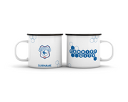 Cardiff City FC HexaHero Personalized Enamel Camping Mug